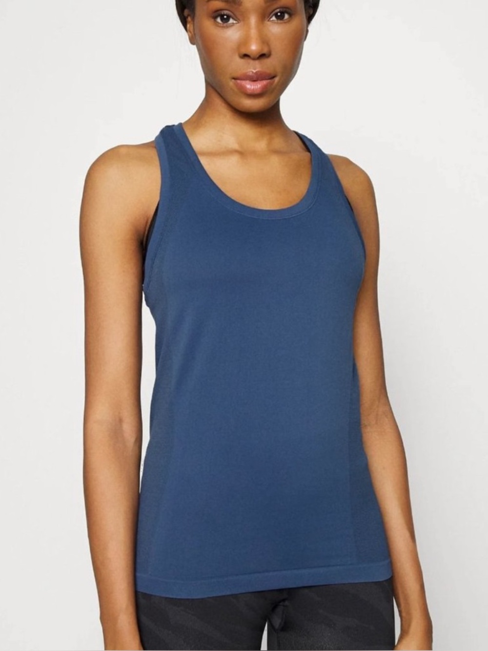 Sweaty Betty Athlete Seamless Workout Tank in Nordic Blue, XL